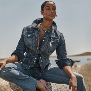 White House Black Market Denim Jacket